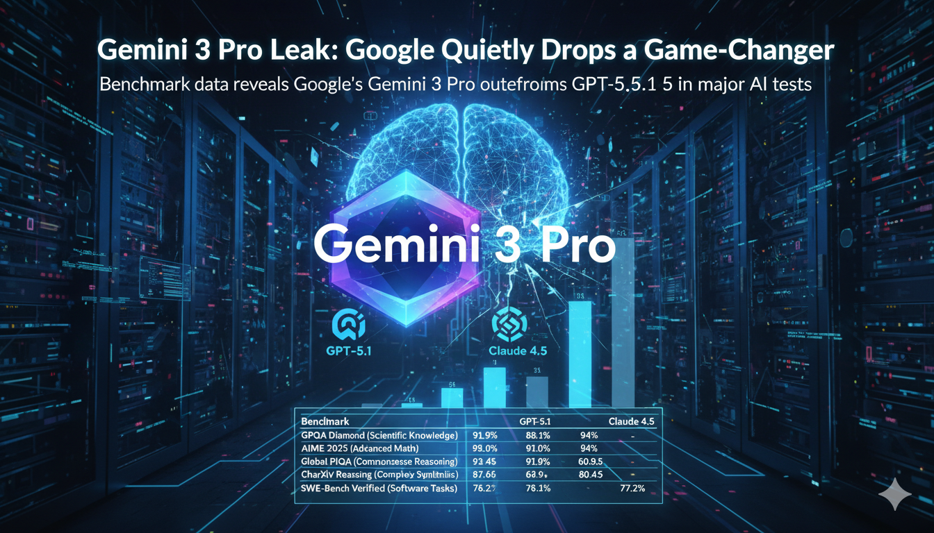 Gemini 3 Pro Leak: Google Quietly Drops a Game-Changer